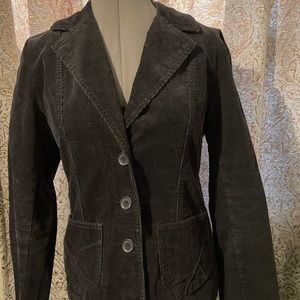 Women’s American Exchange black corduroy washable blazer. Size M